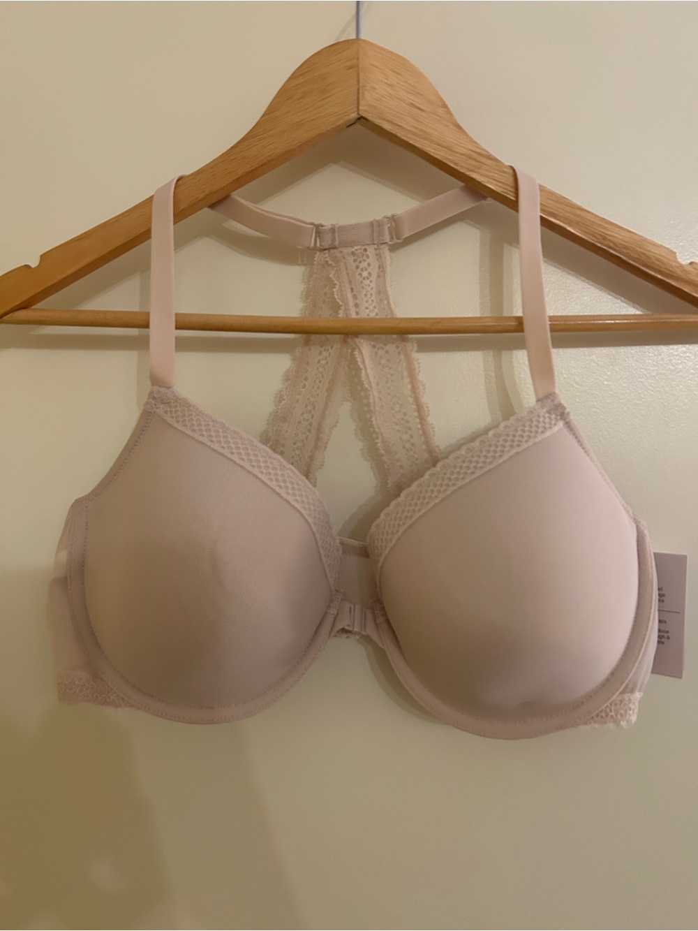 Auden Soft Blush Lace Racerback T-Shirt Bra